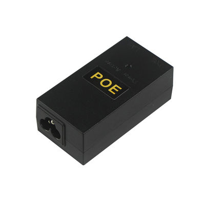 Gleichstromanschluss 2 RJ45 Ports POE Injektor Stromversorgung 24V 1a Für IP-Kamera