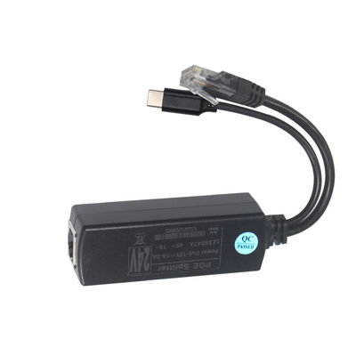 IEEE802.3af RJ45 TYPE-C Kabel 12v 24v 48v POE Splitter Strom über Ethernet-Adapter