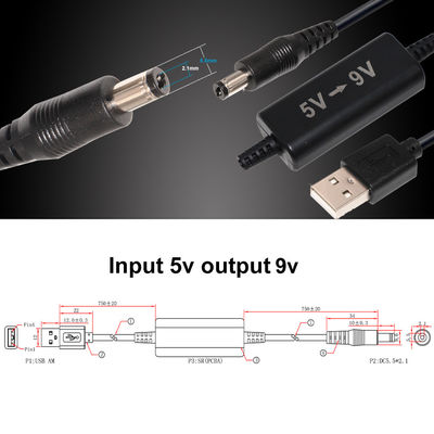 10ft 10m Gleichspannungstransformator 5V bis 12V Step Up Kabel für USB-Zur Gleichspannungskonverter