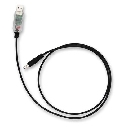 Weißer 3A 2,1 mm 5 Volt auf 9 Volt USB-Wandler für USB-Spannungskabel