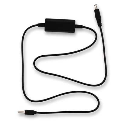 USB 2.0-Anschluss zu Gleichspannung Jack Mann Buck Gleichspannung 5V bis 12V Step Up Converter Kabel Set Standard Typ Weiß/Schwarz