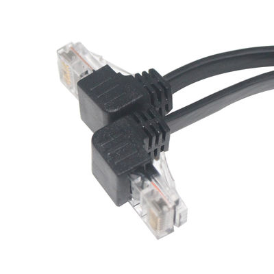 Kategorie 5e/Kat6/Kat7/Kat8 Hochgeschwindigkeits-LAN-Kabel RJ45 90 Grad Patch-Kabel 1-10m