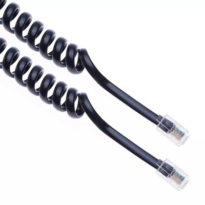 12FT Telefonmodem Kabel Spirale Telefonkabel 24AWG-28AWG