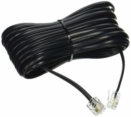 25 Fuß RJ11 4P4C 4P2C Telefonverlängerungskabel Langlebig