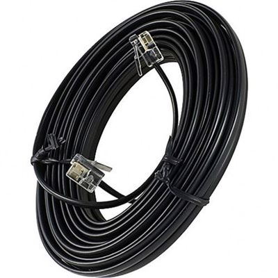 10M 2 Paar 4 Kerne Flachtelefon Kupferkabel Festnetztelefonverlängerungskabel