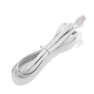 1.5M 5ft 4P4C RJ11 Telefonempfänger Kabel Langes lockiges Telefonkabel