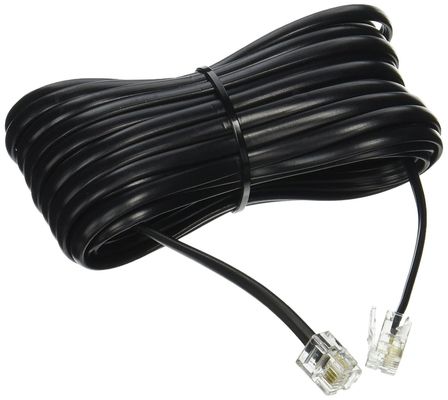1 Meter 24AWG Telefon Flachkabel Telefon Patch Cord RJ12 bis RI12 6P6C