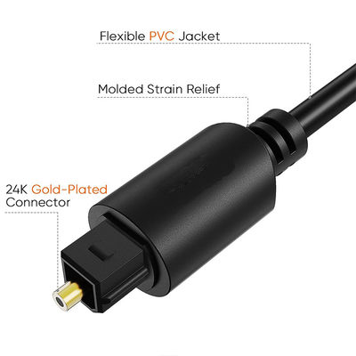 Rohs 5.1 Digitale Glasfaseraudio Toslink Kabel für Hifi Lautsprecher