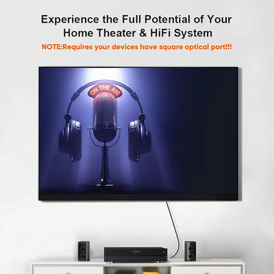 Rohs 5.1 Digitale Glasfaseraudio Toslink Kabel für Hifi Lautsprecher