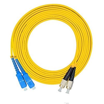 10 Fuß Glasfaser-Pflasterkabel mit Lc Fc St Os2 9-125Um 2Core SC Männlichem Adapter