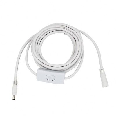 Individuelles 12V Gleichstromverlängerungskabel 5,5*2,5 mm Mann zu Frau mit Schalter 120cm