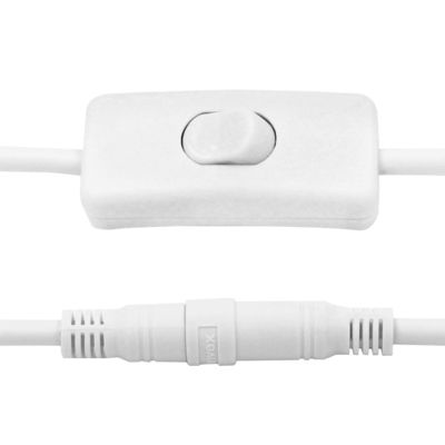 Individuelles 12V Gleichstromverlängerungskabel 5,5*2,5 mm Mann zu Frau mit Schalter 120cm