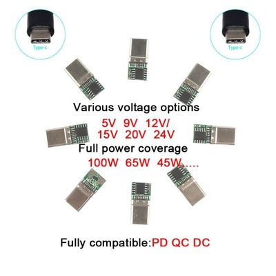 20V 15V 9V 5V PD Ladekabel USB Typ C 3.1 Männlich zu DC Männlich 5521 5525mm Stecker
