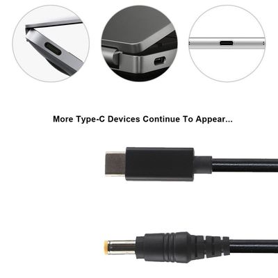20V 15V 9V 5V PD Ladekabel USB Typ C 3.1 Männlich zu DC Männlich 5521 5525mm Stecker
