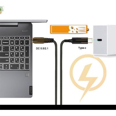 20V 15V 9V 5V PD Ladekabel USB Typ C 3.1 Männlich zu DC Männlich 5521 5525mm Stecker