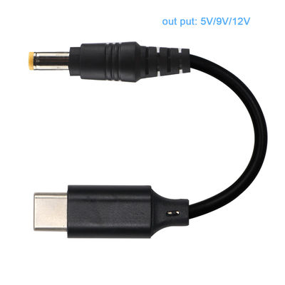 USB-C zu DC-Step-Up-Kabelwandler für 12V 9 Volt Router Laptop 15V 20V Ladegerät
