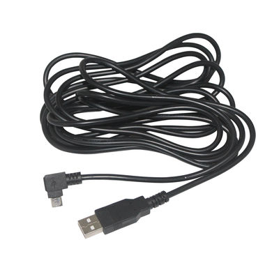 Schwarzes Micro-USB-Datenkabel für Kamera und MP3 1m 1,5m Zöpfschutz