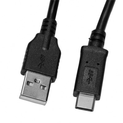Folienschirm USB-Schnellladekabel Typ C 1m/3m Weiß/Schwarz