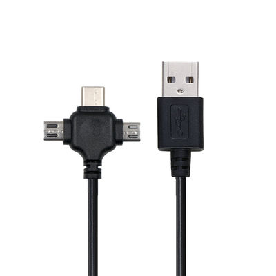 0.5m USB 2.0 Schnellladung USB Datenkabel 3 in 1 USB Ladekabel