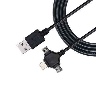 0.5m USB 2.0 Schnellladung USB Datenkabel 3 in 1 USB Ladekabel