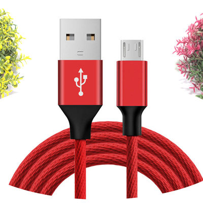 Hochgeschwindigkeitsdaten- und Ladekabel V8 Micro USB 1m 1,2m für schwarz/weißes Mobiltelefon