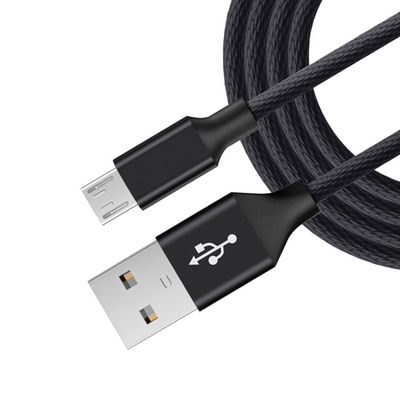 Hochgeschwindigkeitsdaten- und Ladekabel V8 Micro USB 1m 1,2m für schwarz/weißes Mobiltelefon