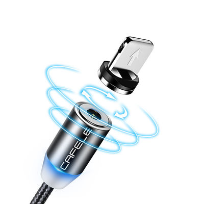 USB-Typ Micro-USB 360 Grad 3 in 1 Led-USB-Magnetadapterkabel zum schnellen Laden