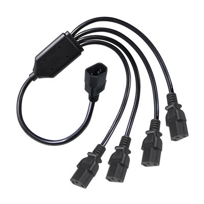 H05vv F Stecker Iec C13 Iecc14 Männlich auf weiblich Y Splitter Kabel Stromverlängerung