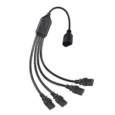 H05vv F Stecker Iec C13 Iecc14 Männlich auf weiblich Y Splitter Kabel Stromverlängerung