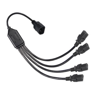 H05vv F Stecker Iec C13 Iecc14 Männlich auf weiblich Y Splitter Kabel Stromverlängerung