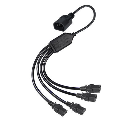 H05vv F Stecker Iec C13 Iecc14 Männlich auf weiblich Y Splitter Kabel Stromverlängerung