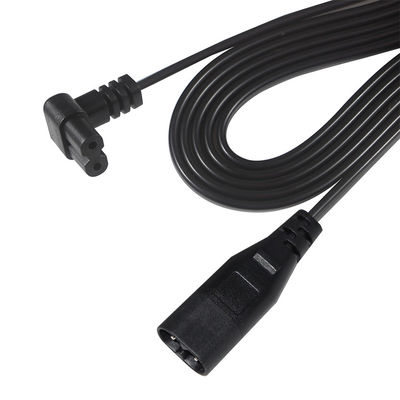0.5M VDE 250V 2.5A H03VVH2-F 0,75MM2 2 Kern IEC C7 bis IEC C8 Stromverlängerungskabel
