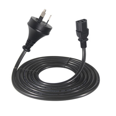 220V weibliches 3X1.0MM Kabel 240V Saa Stecker Computer-Stromkabel Australien bis C13