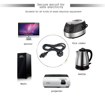 Home Appliance Pure Cooper 10A Verlängerungskabel Saa Australien Neuseeland Männlicher Stecker zum Iec C5