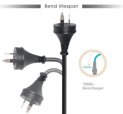 Home Appliance Pure Cooper 10A Verlängerungskabel Saa Australien Neuseeland Männlicher Stecker zum Iec C5