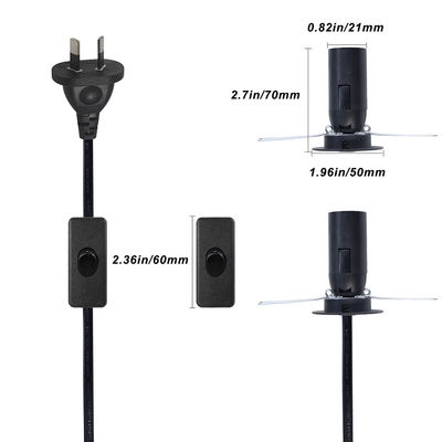 AU Stromkabel mit 303 Schalter für Salzlampe E14 E27 Steckdose