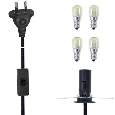 AU Stromkabel mit 303 Schalter für Salzlampe E14 E27 Steckdose