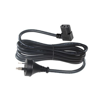 90 Grad Rechtswinkel C13 bis SAA 3Pin Stromkabel H05VV-F 3G*0.75mm2 1,2 M für PC-Monitor