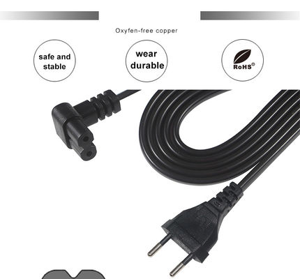 2.5A EU Schuko auf C7 Netzkabel 1,8M PVC Industriekabel
