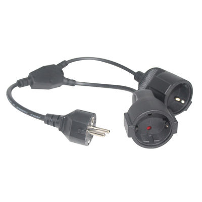 Cee 7/7 Schnur 16A Stecker Antrieb Weiblich zu Männlich Schuko Erweiterung Europäisches Kabel 2 Meter