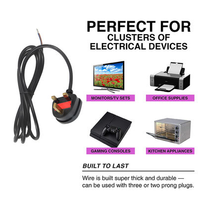 H05vv-f 3*0,5mm2/0,75mm2 IEC Weibliche Endart UK 3-Ping-Kabel für Desktop-PDU-Anschluss