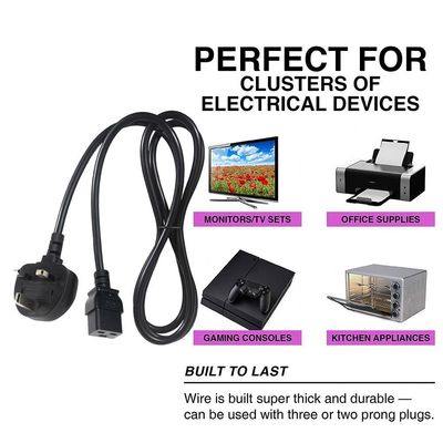 16A BS1363 auf C19 Netzkabel 1,8m für Computer und USV