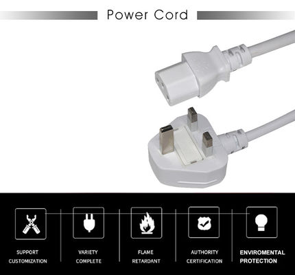 UK BS1363 auf IEC C13 Netzkabel 3G 0,75mm² Kupfer Verlängerungskabel