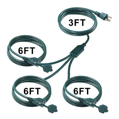IP11 Grüne Farbe Mehrweg-US-Schnur 515P bis 3X Nema 515R Steckdose
