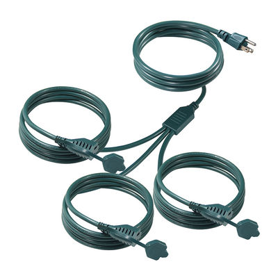 NEMA 5-15P bis 5-15R Stromkabel 3 Steckdosen 1M US Stecker