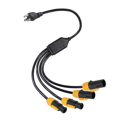 PowerCON True1 Steckverbinder 4 Y Splitter Iec Elektrische Steckdose Kabelverlängerung Pdu Usa Stromversorgungskabel