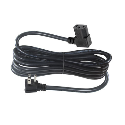 USA 3-Pin-Stecker zum rechten Winkel IEC C13 Stromkabel für Computer 90 Grad C13 Stecker