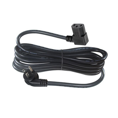 USA 3-Pin-Stecker zum rechten Winkel IEC C13 Stromkabel für Computer 90 Grad C13 Stecker