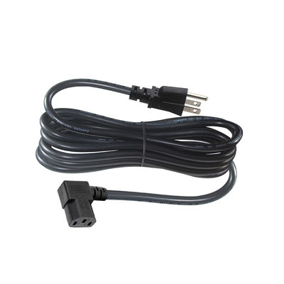 USA 3-Pin-Stecker zum rechten Winkel IEC C13 Stromkabel für Computer 90 Grad C13 Stecker