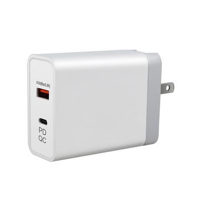 240V 45W QC 3,0 Wandstecker Stromversorgung Adapter für Euro USB C 2m Kabel